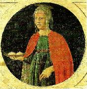 Piero della Francesca st agatha from the predella of the st anthony polyptych Sweden oil painting artist